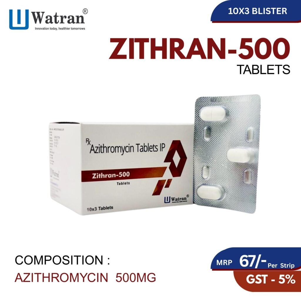 Zithrin Zithran-500 - Watran Pharmaceuticals PVT. LTD