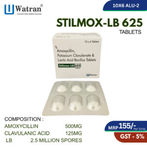 Amoxycillin 500mg + Clavulanic Acid 125mg + Lb 2.5 Million Spores