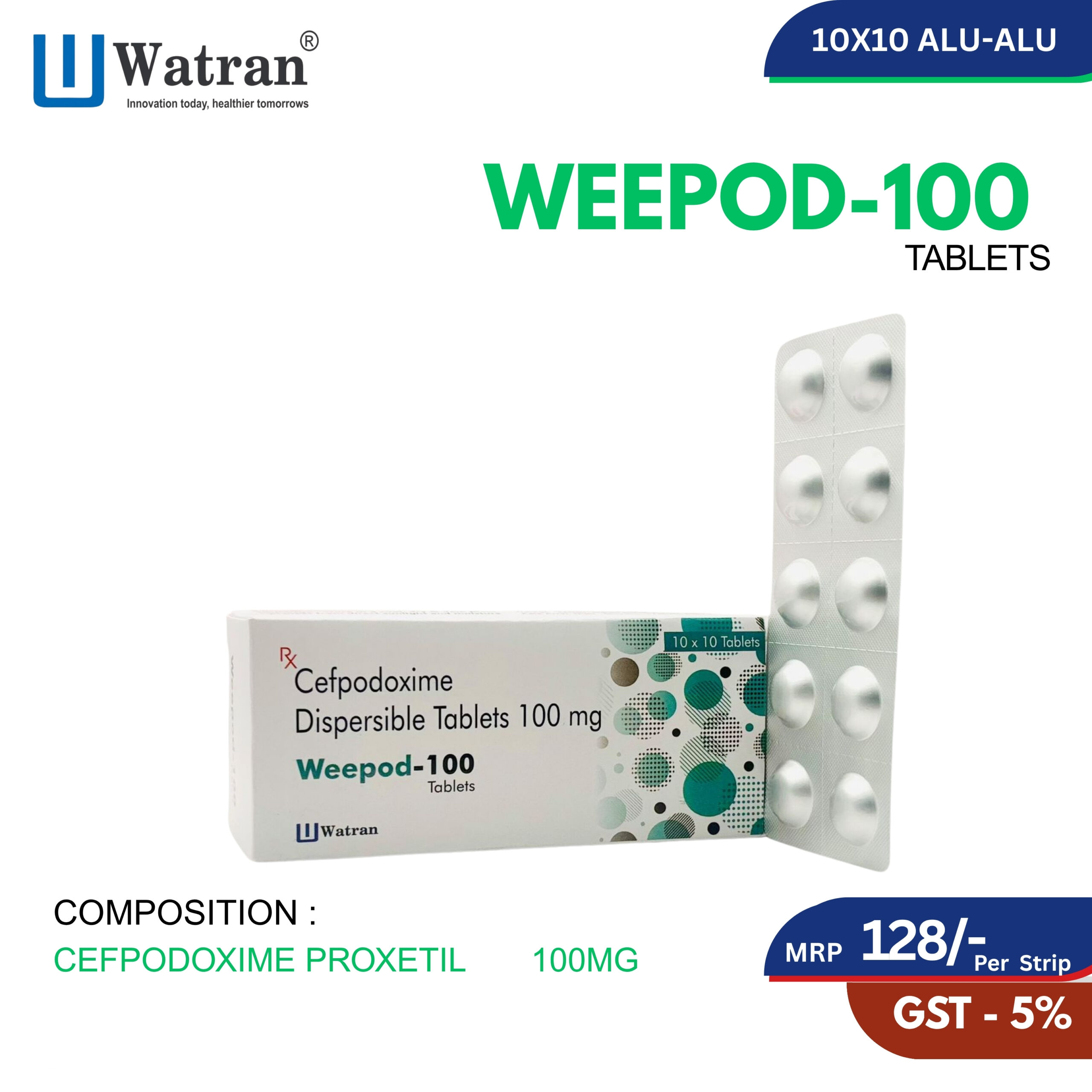 Cefpodoxime Proxetil 100mg