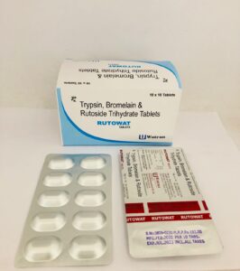 Trypsin 48mg + Bromelain 90mg + Rutoside Trihydrte 100mg