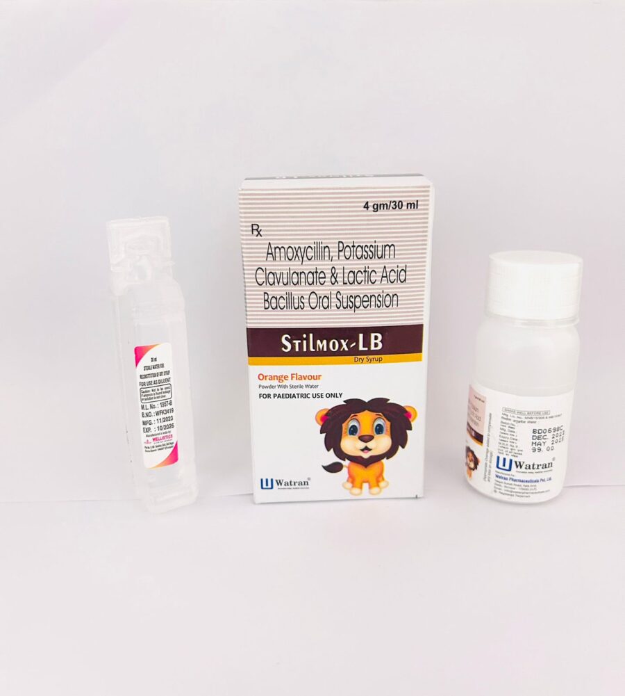 Amoxycillin 200mg + Potassium Clavulanic 28.5 +Lactic Acid Bacillus 60 Million Spores