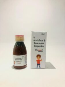 Aceclofenac 50 mg + Paracetamol 125 mg Syruo
