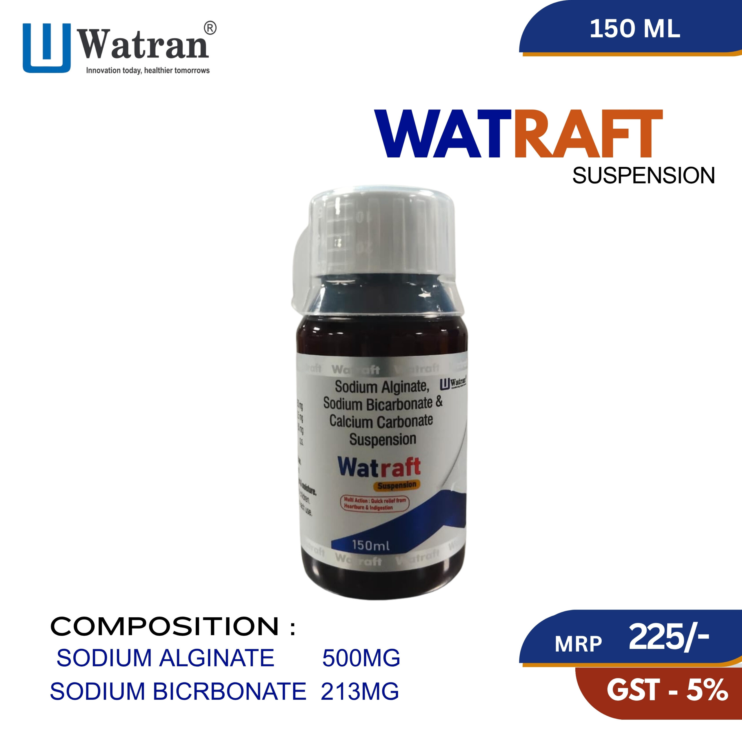 watraft Sodium alginate 500mg+sodium bicrbonate213mg
