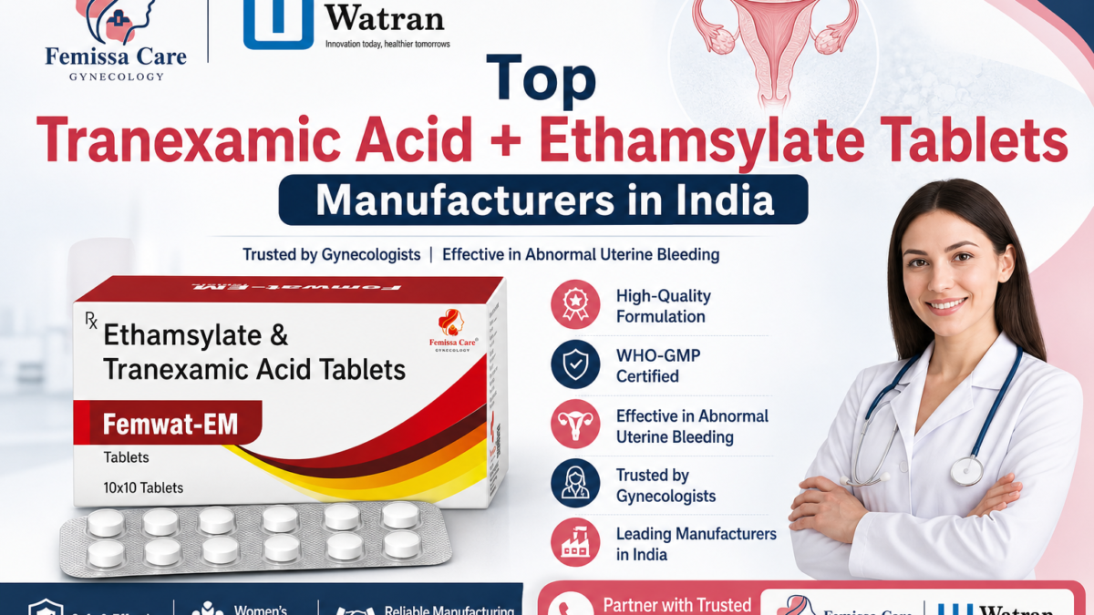 Top Tranexamic Acid + Ethamsylate Tablets Manufacturers in India