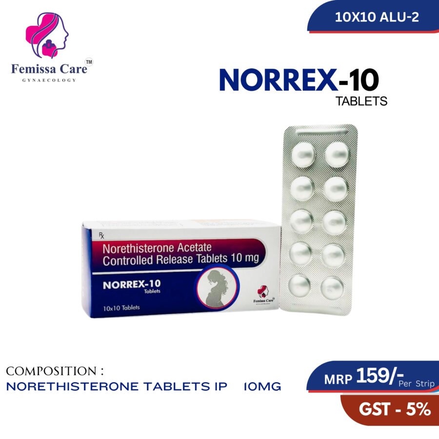 Norethisterone I.P. 10mg (C.R.)