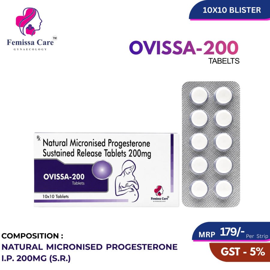 Natural Micronised Progesterone I.P. 200mg (S.R.)